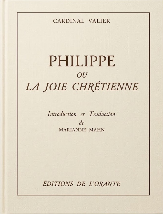 Couverture — Philippe ou la joie chrétienne, Cardinal Valier